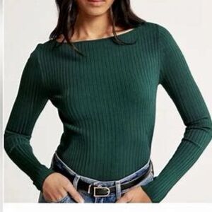 NWT A&F Glossy Slash Sweater